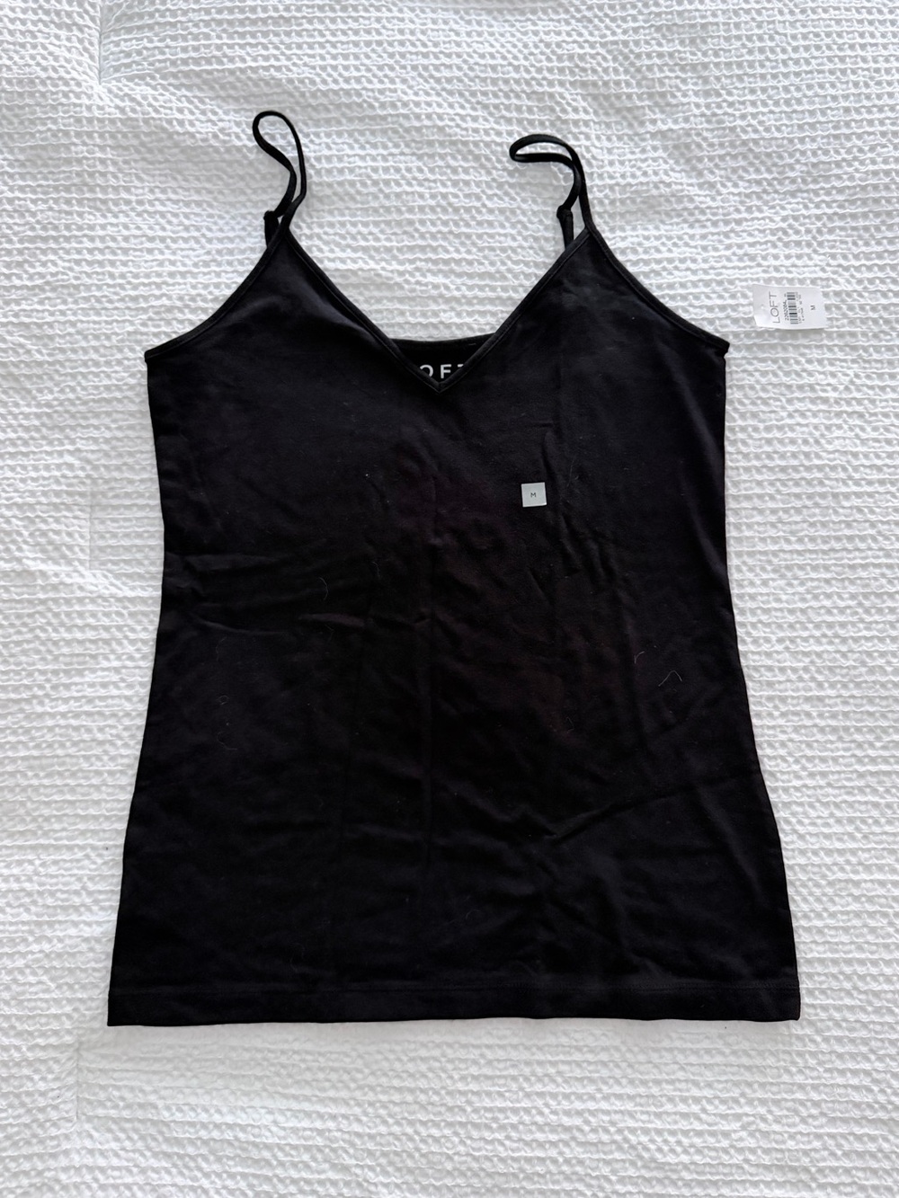 NWT LOFT Black Slim Spaghetti Strap Cami